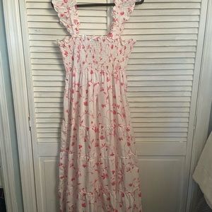 Hill House Nap Dress XL red botanical